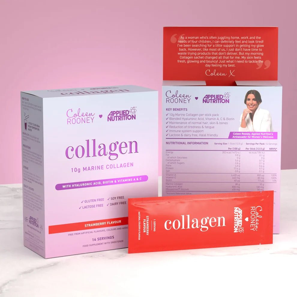 Applied Nutrition Coleen Rooney Marine Collagen | 10g Collagen | 14 Sticks | 14 Servings - Nutristore