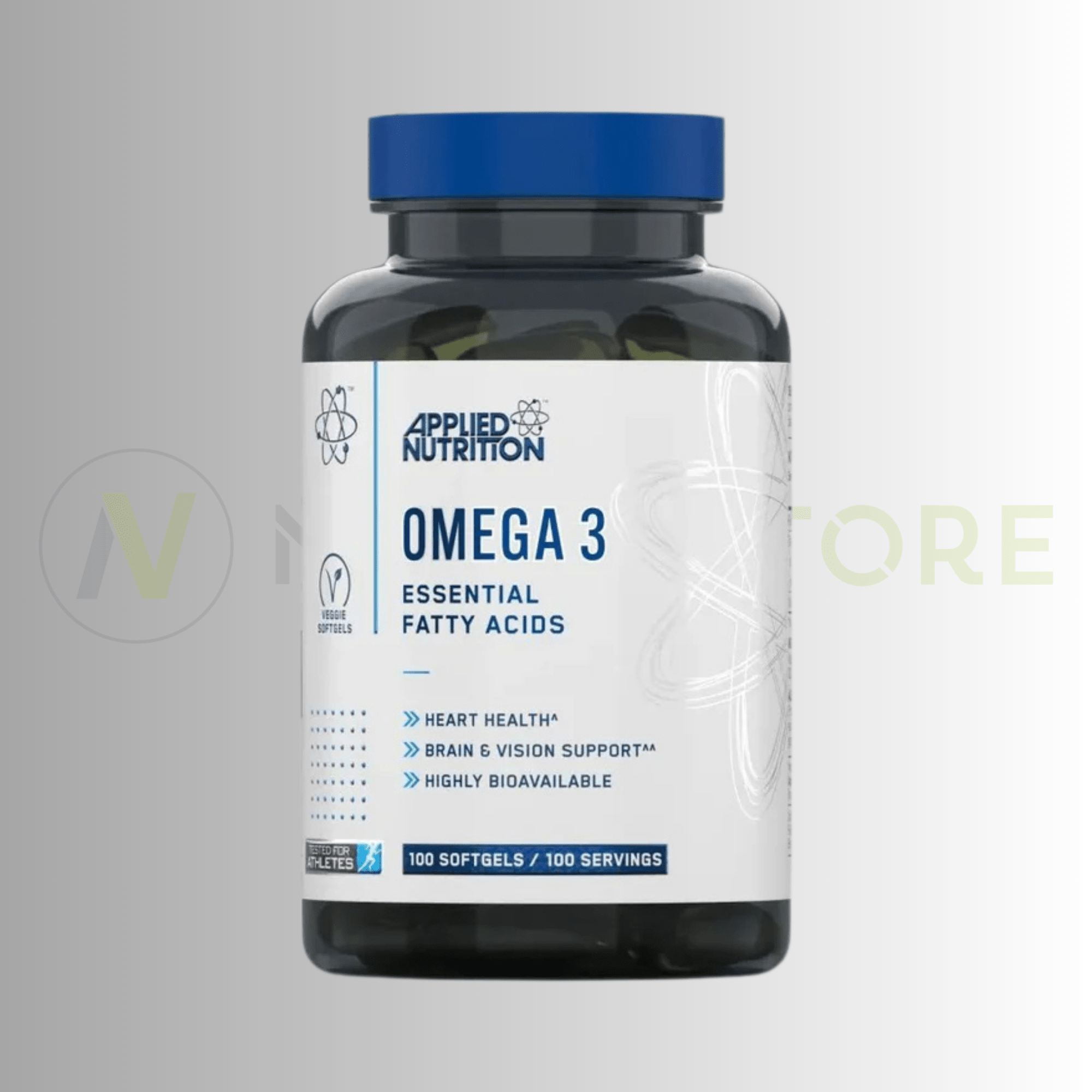 Applied Nutrition Omega 3 Softgels | 1000mg Fish Oil | 100 Softgels - Nutristore