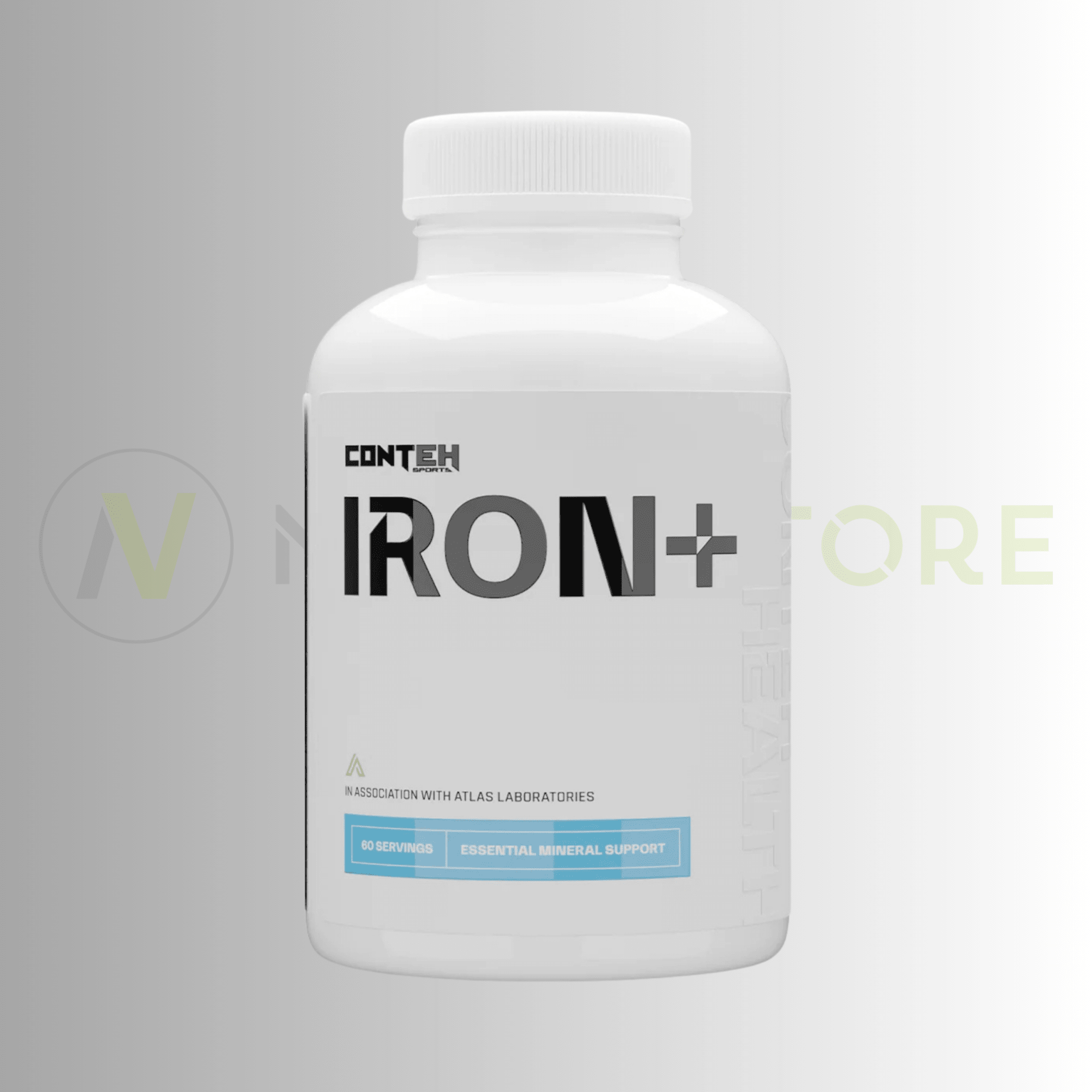 Conteh Sports Iron+ | High Absorption Iron Bisglycinate | 36mg Elemental Iron | 60 Capsules - Nutristore
