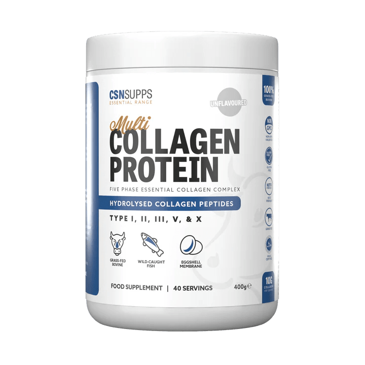 CSN Multi Collagen Powder – 10,000mg PEPTAN® | Skin, Joint & Recovery | 400g - Nutristore