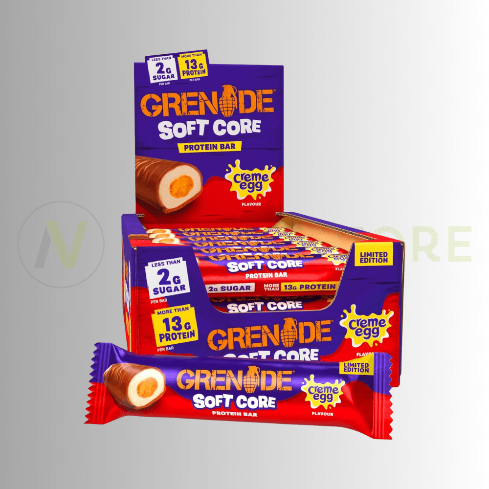 Grenade Soft Core Creme Egg Flavour Protein Bar | 14g Protein | Low Sugar | 45g - Nutristore