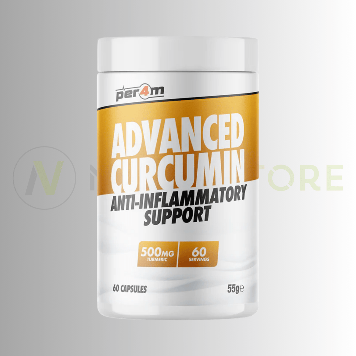 PER4M Advanced Curcumin Anti-Inflammatory Support 60 Caps – 500mg Turmeric Extract | BioPerine® - Nutristore