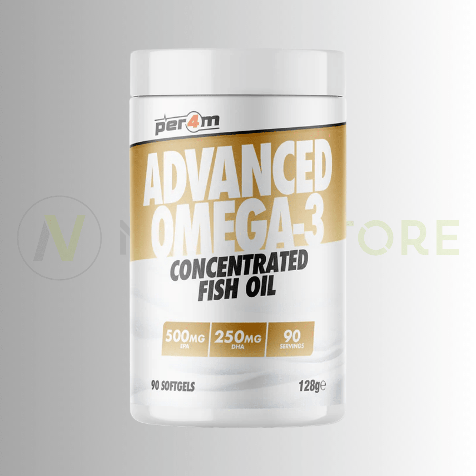 PER4M Advanced Omega-3 90 Softgels – 1000mg Fish Oil | 500mg EPA | 250mg DHA - Nutristore
