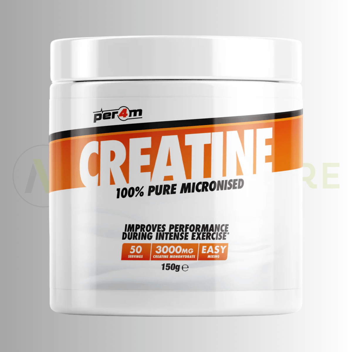 PER4M Micronised Creatine Monohydrate | Unflavoured | 150g | 50 Servings - Nutristore