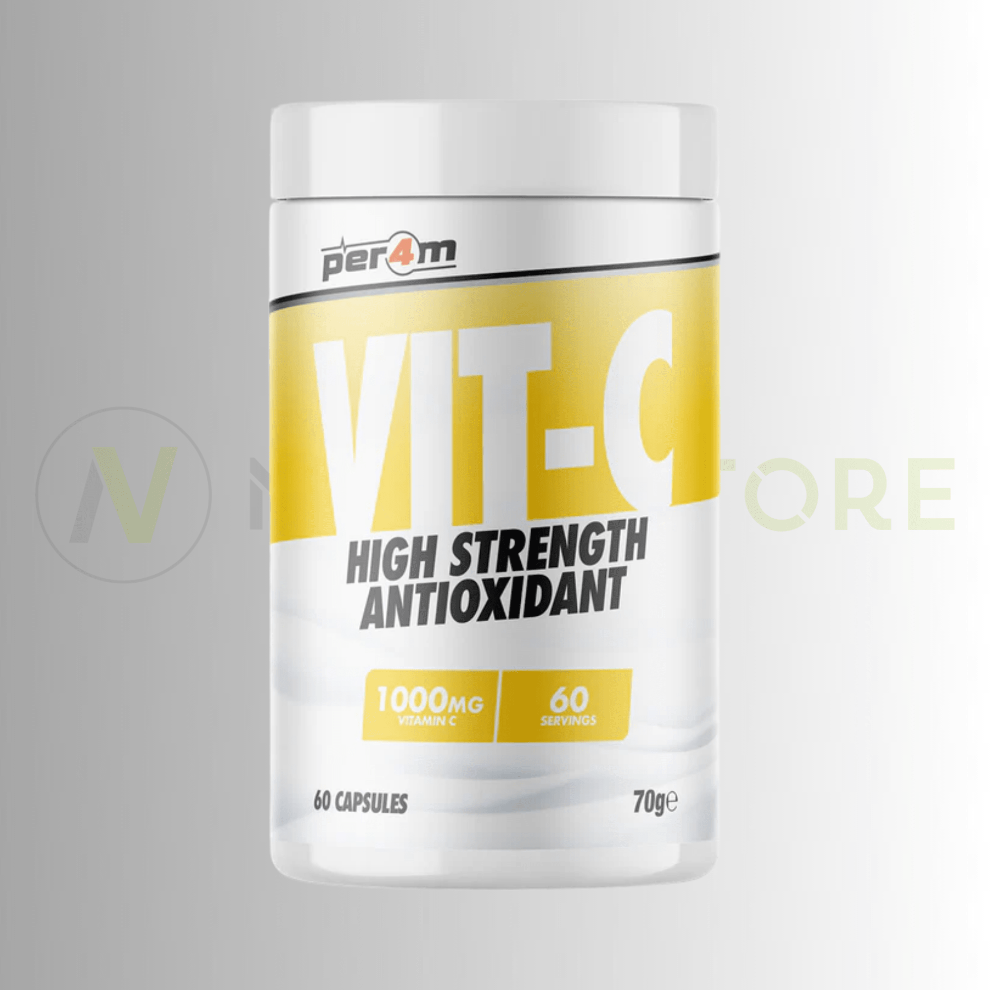 PER4M Vitamin C High Strength Antioxidant | 1000mg Vitamin C | 60 Capsules - Nutristore