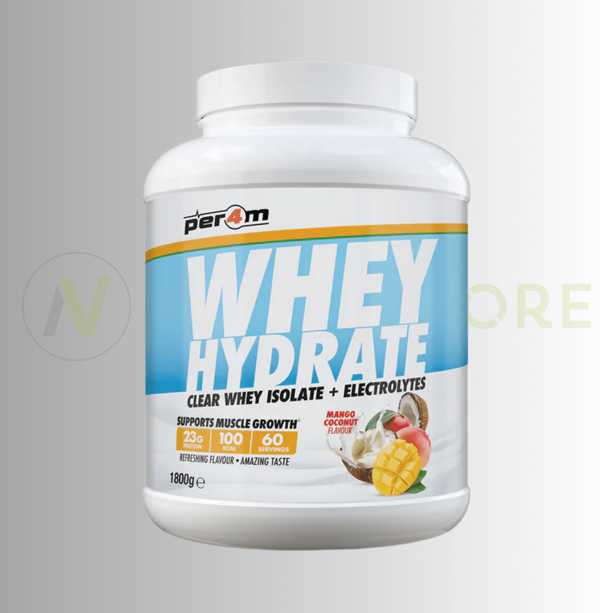 PER4M Whey Hydrate Clear Whey Isolate & Electrolytes | Clear Protein Recovery Drink | 1.8kg - Nutristore