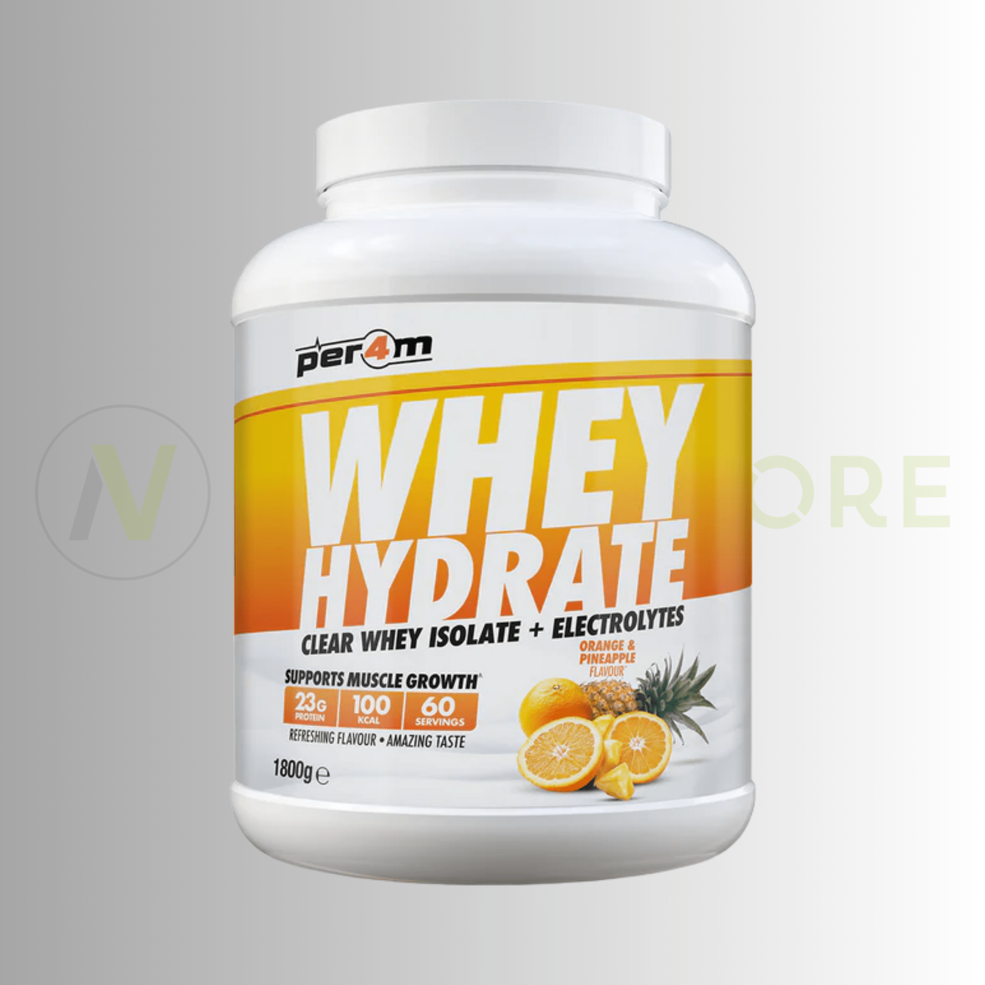 PER4M Whey Hydrate Clear Whey Isolate & Electrolytes | Clear Protein Recovery Drink | 1.8kg - Nutristore
