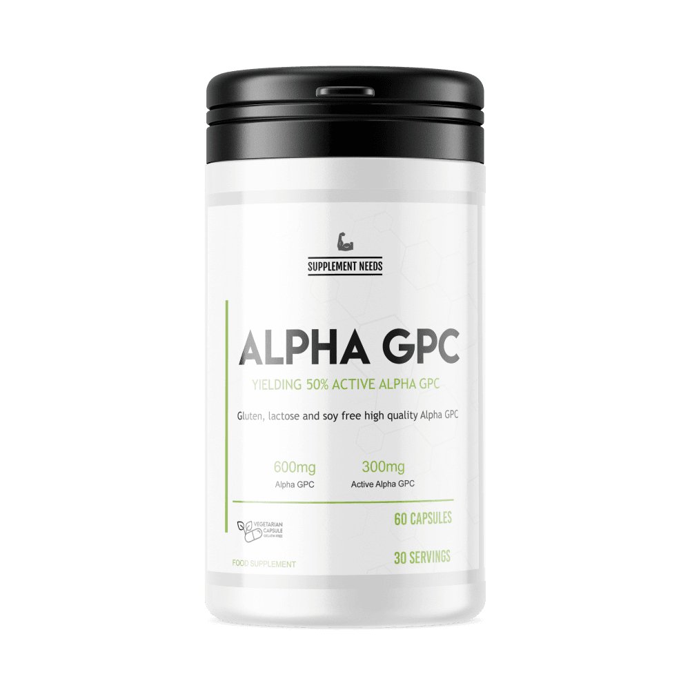 Supplement Needs Alpha GPC 600mg - 60 Capsules - Nutristore