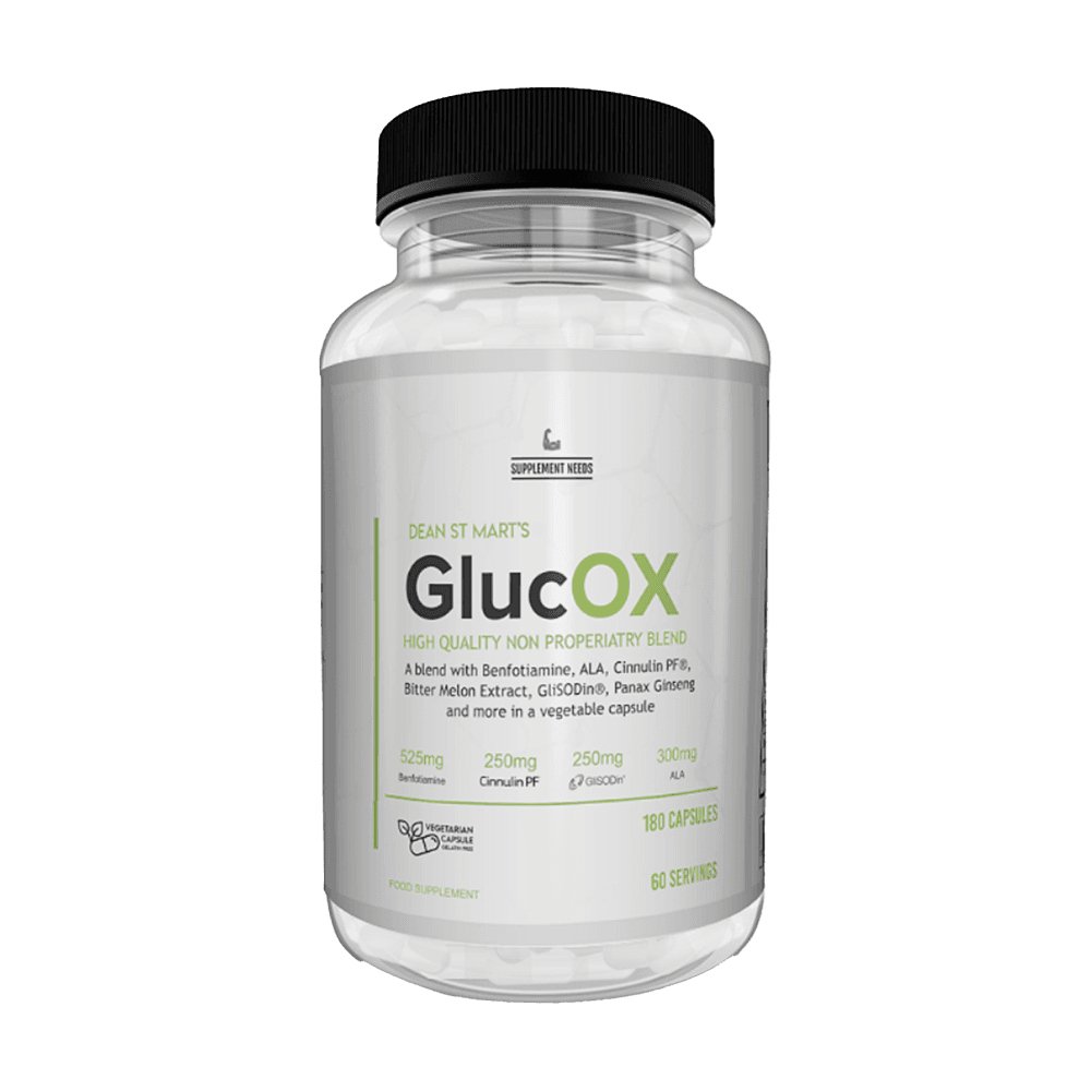 Supplement Needs GlucOX - 180 Capsules - Nutristore