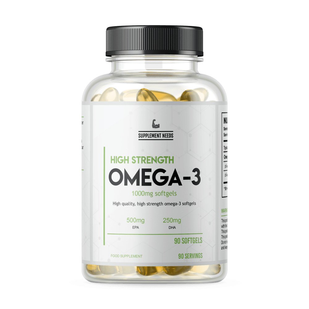 Supplement Needs Omega 3 1000mg - 90 Softgels - Nutristore