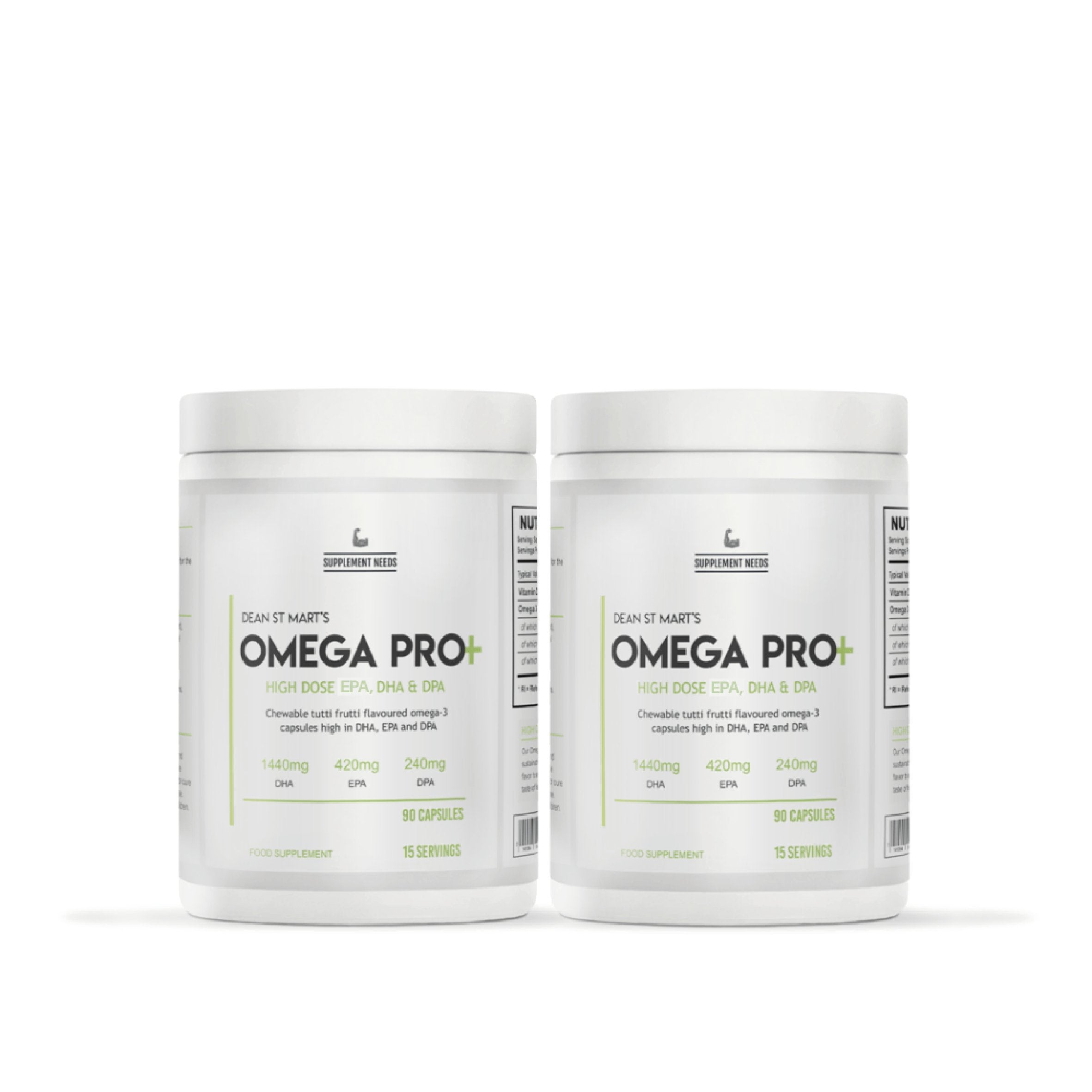 Supplement Needs Omega Pro+ (2 pots 180 Capsules) - Nutristore