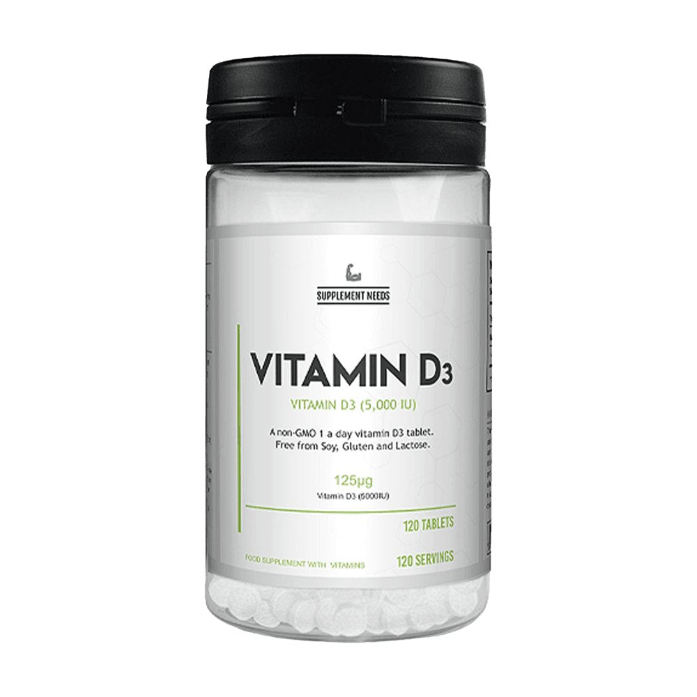Supplement Needs Vitamin D3 5000iu - 120 Tablets - Nutristore