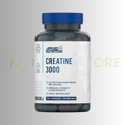 Applied Nutrition Creatine 3000 – 3g Creatine Monohydrate | Informed-Sport | 120 Capsules