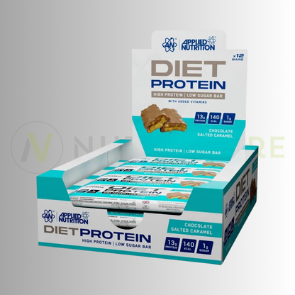 Applied Nutrition Diet Protein Bar | 12g Protein | Low Sugar Snack | 12 x 45g Bars