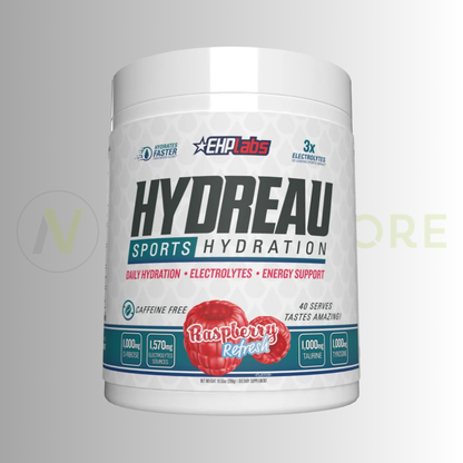EHP Labs Hydreau | Sports Hydration & Electrolyte Powder | 299g | 40 Servings