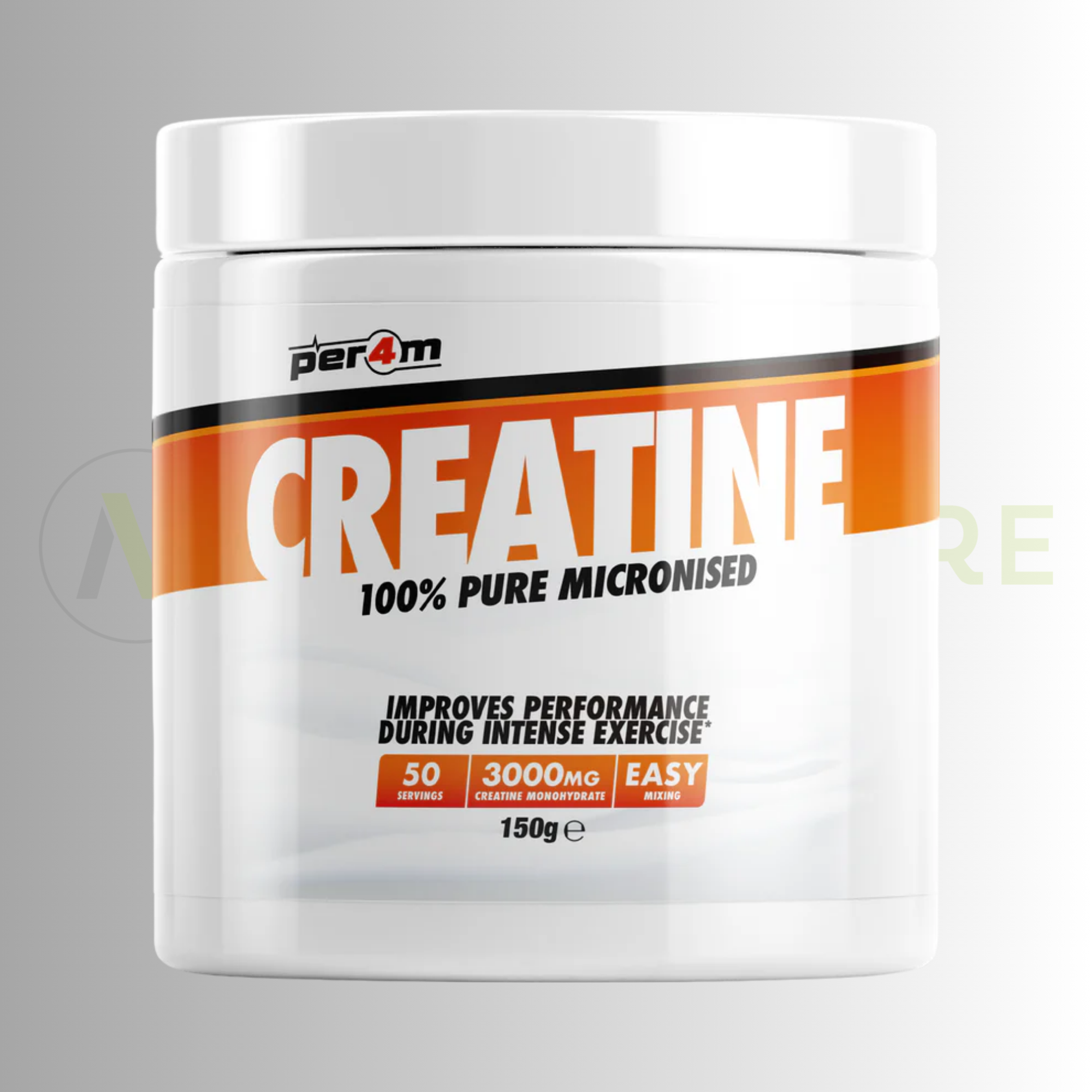 PER4M Micronised Creatine Monohydrate | Unflavoured | 150g | 50 Servings