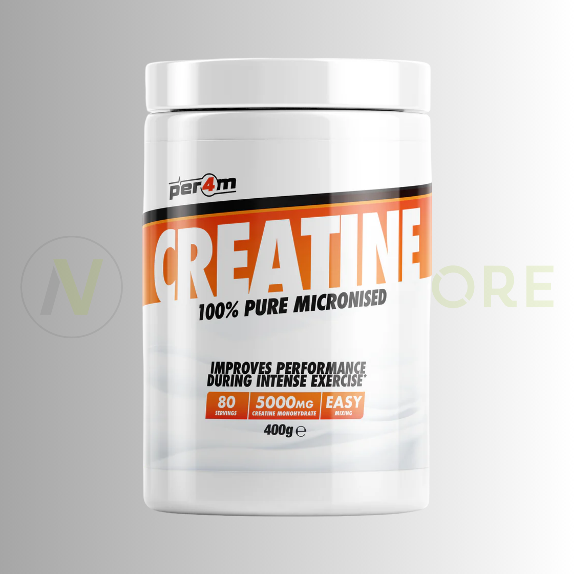 PER4M Micronised Creatine Monohydrate | Unflavoured | 400g | 80 Servings
