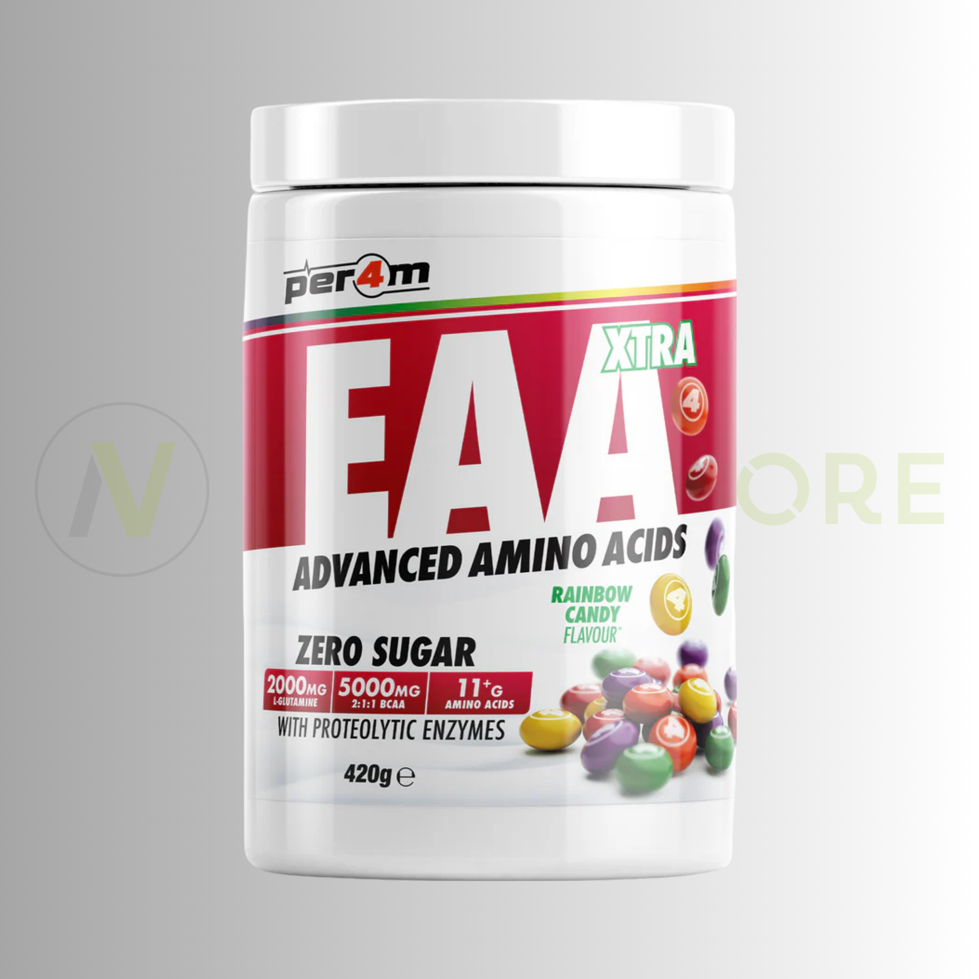 PER4M EAA Xtra Advanced Amino Acids | Full Spectrum EAA/BCAA | 420g | 30 Servings