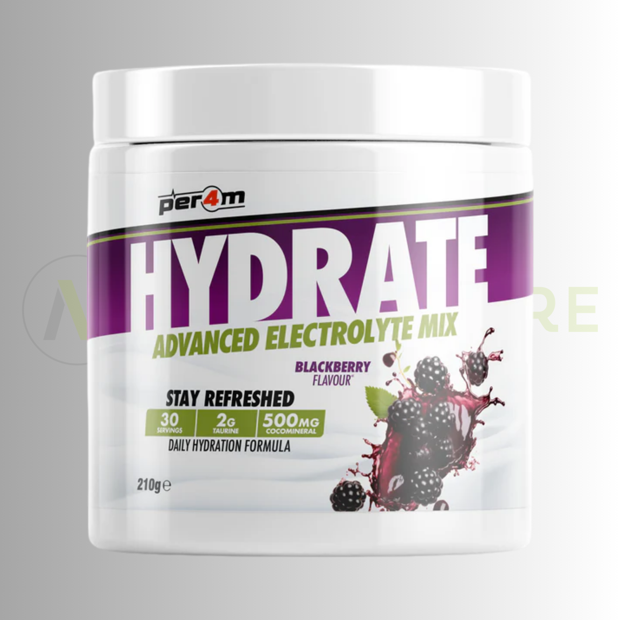 PER4M Hydrate Advanced Electrolyte Mix 210g – Taurine, Electrolytes & Coconut Water Extract