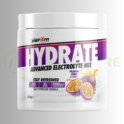 PER4M Hydrate Advanced Electrolyte Mix 210g – Taurine, Electrolytes & Coconut Water Extract