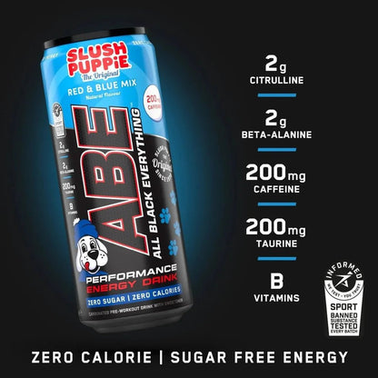 Applied Nutrition ABE Energy & Performance Cans – Zero Sugar Pre - Workout Drink (12 x 330ml) - Nutristore