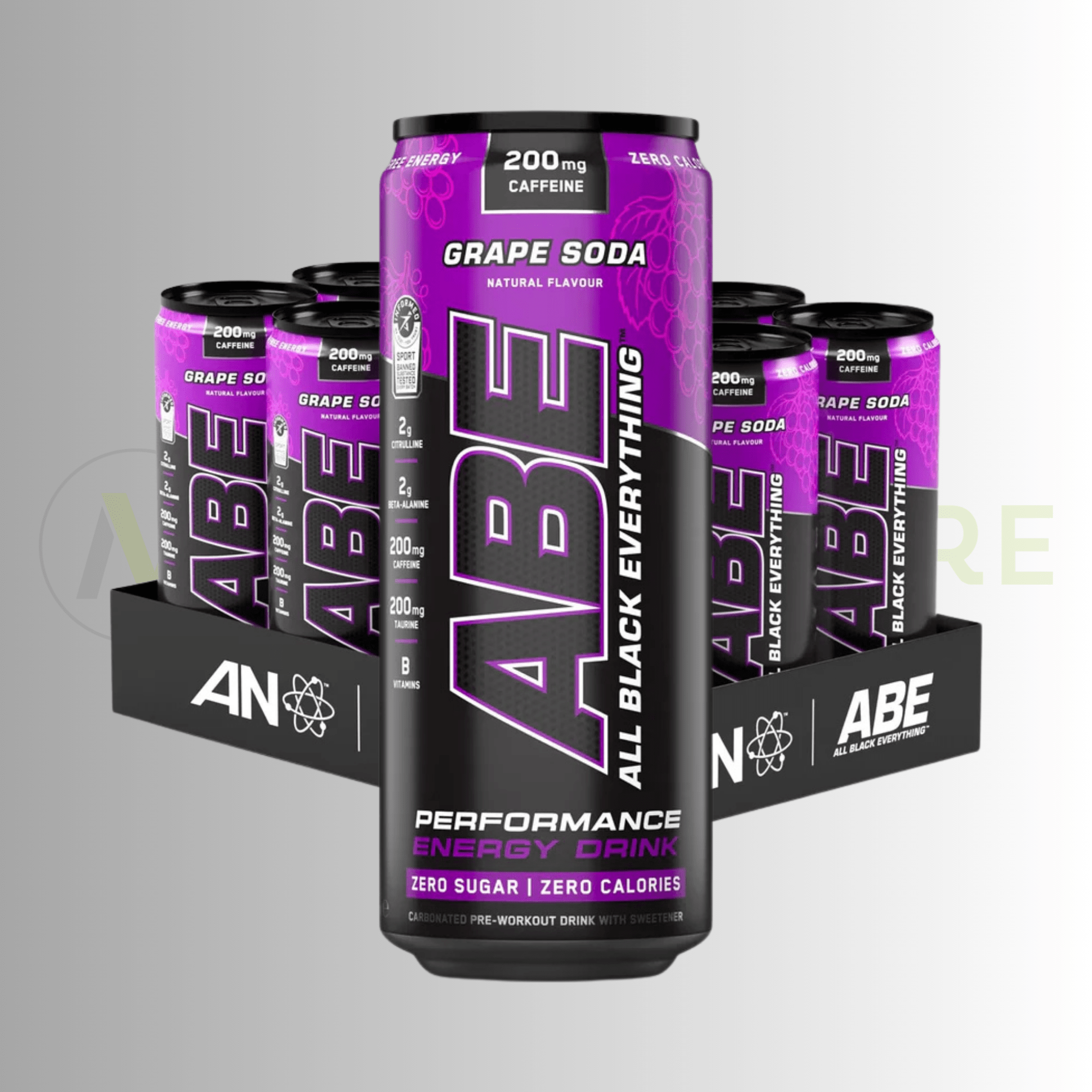 Applied Nutrition ABE Energy & Performance Drink – 200mg Caffeine | Zero Sugar | Informed - Sport |12 x 330ml - Nutristore