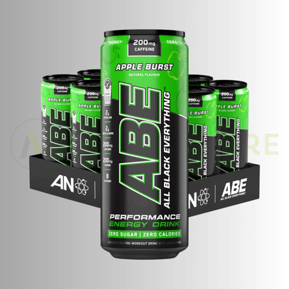 Applied Nutrition ABE Energy & Performance Drink – 200mg Caffeine | Zero Sugar | Informed - Sport |12 x 330ml - Nutristore
