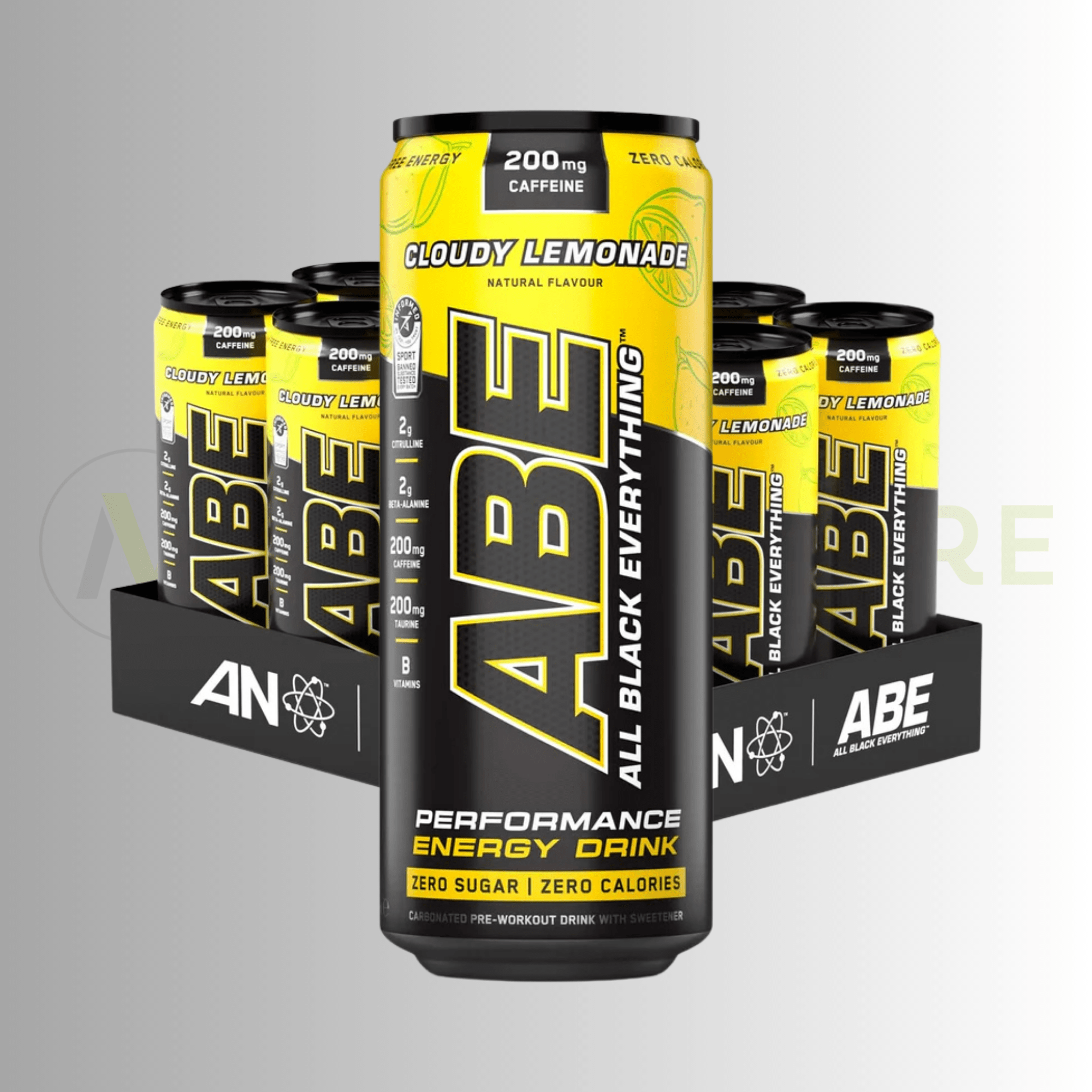 Applied Nutrition ABE Energy & Performance Drink – 200mg Caffeine | Zero Sugar | Informed - Sport |12 x 330ml - Nutristore