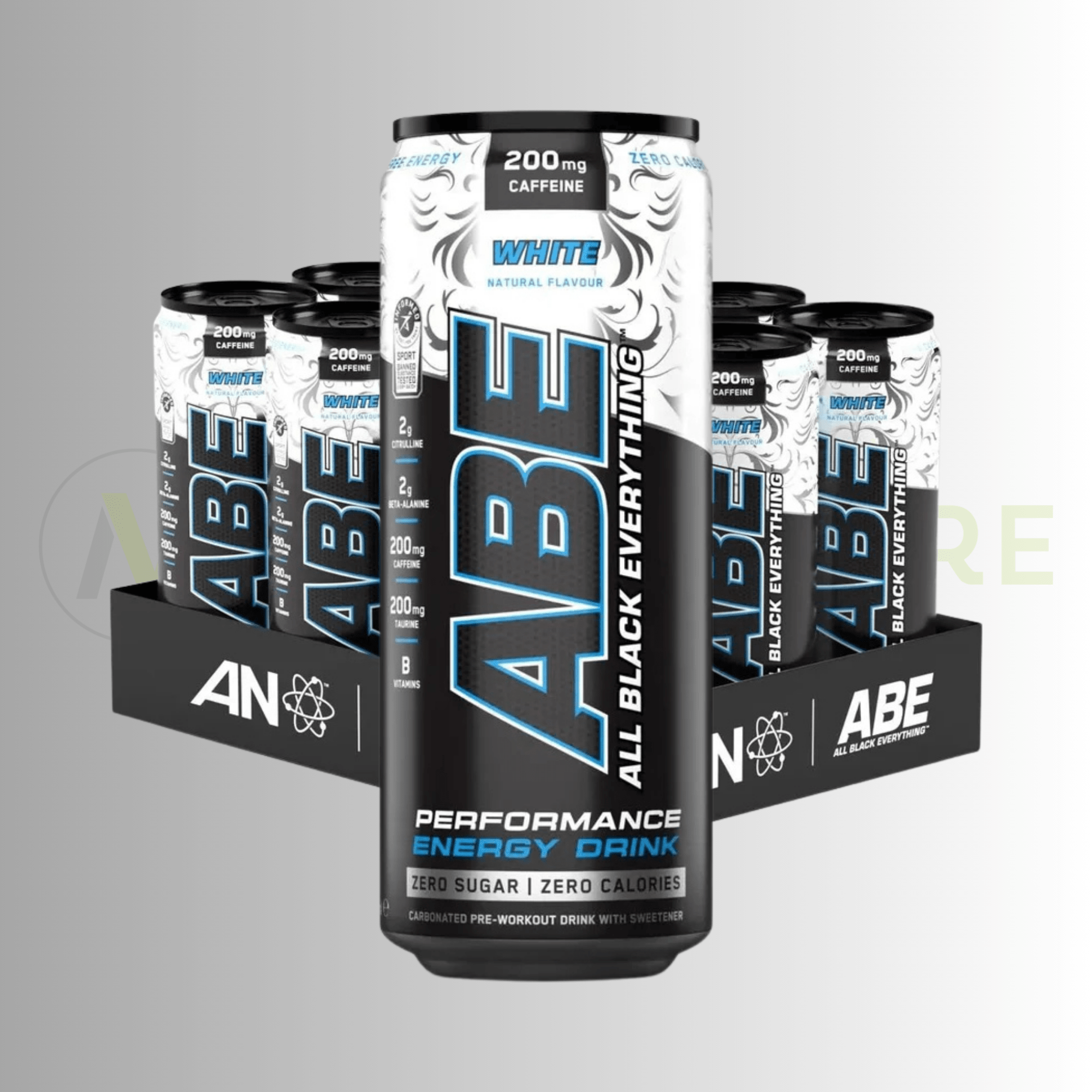 Applied Nutrition ABE Energy & Performance Drink – 200mg Caffeine | Zero Sugar | Informed - Sport |12 x 330ml - Nutristore