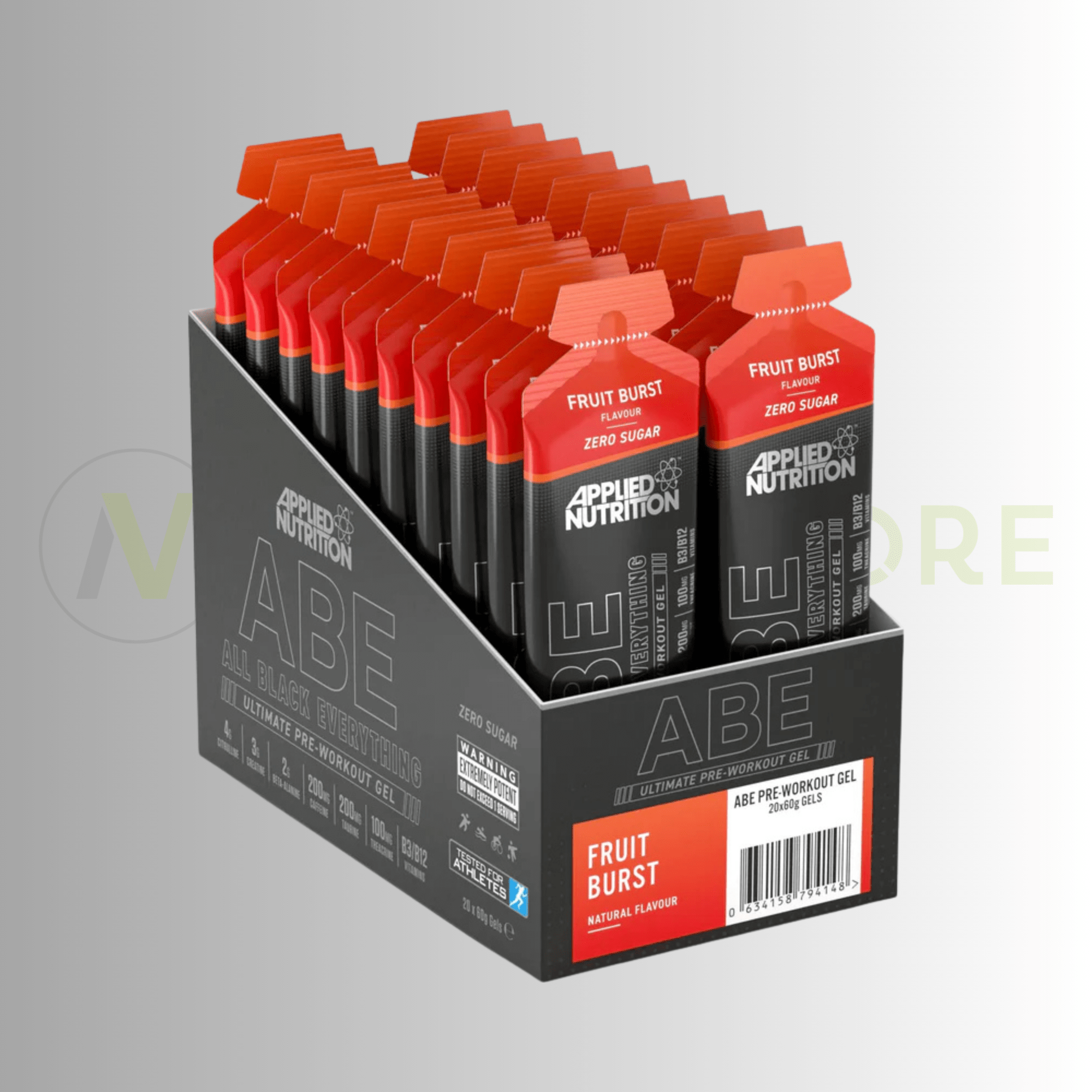 Applied Nutrition ABE Pre - Workout Gel – 200mg Caffeine | Informed - Sport Tested | 20 x 60ml - Nutristore