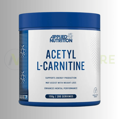 Applied Nutrition Acetyl L - Carnitine Powder | Energy & Cognitive Support | 150g | 200 Servings - Nutristore