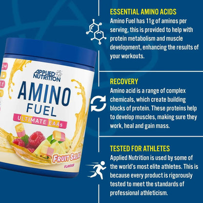 Applied Nutrition Amino Fuel – 11g Aminos & 9g EAAs | Informed - Sport | 390g | 30 Servings - Nutristore
