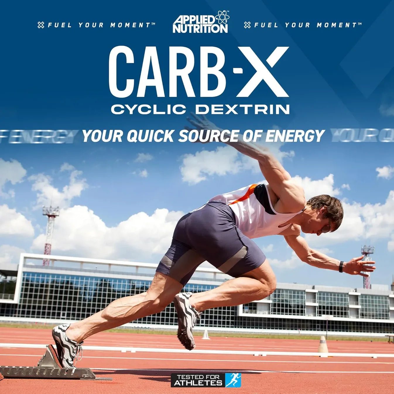 Applied Nutrition Carb X – Cluster Dextrin Carbohydrate Powder | Informed - Sport Tested | 1.2kg - Nutristore