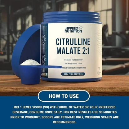 Applied Nutrition Citrulline Malate Powder | Pump & Performance Support | 300g - Nutristore