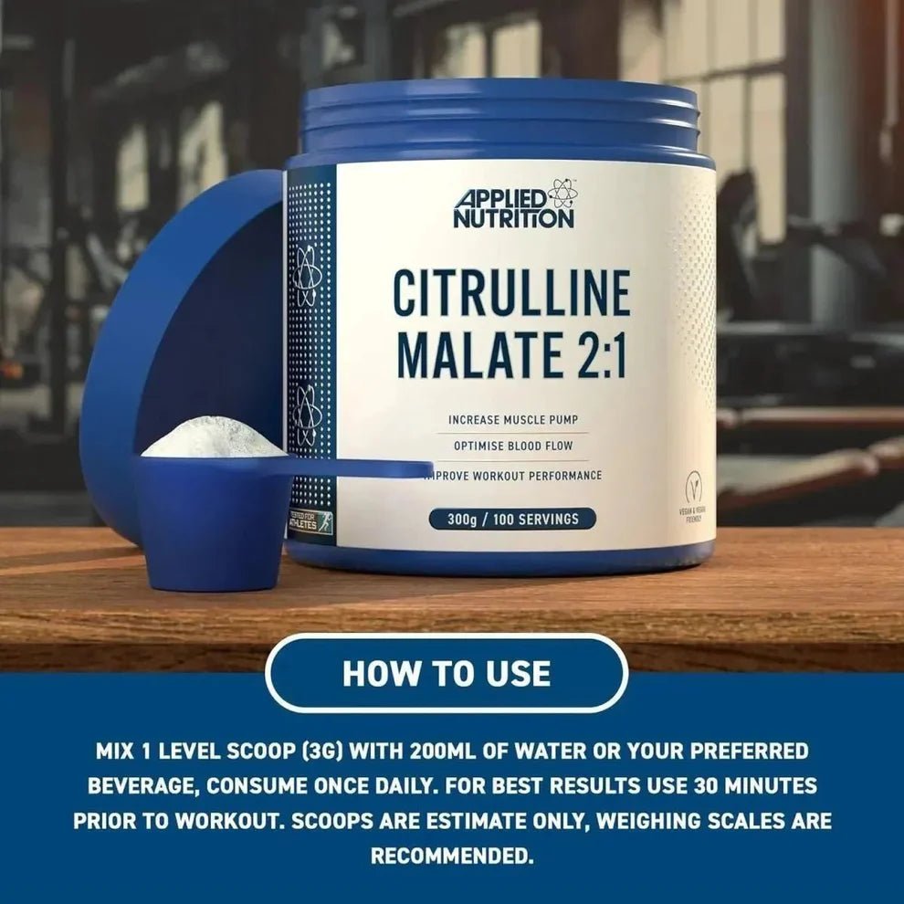 Applied Nutrition Citrulline Malate Powder | Pump & Performance Support | 300g - Nutristore