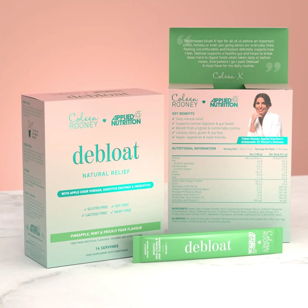 Applied Nutrition Coleen Rooney Debloat Powder | Gut Health & Digestive Support | 14 Sticks | 14 Servings - Nutristore