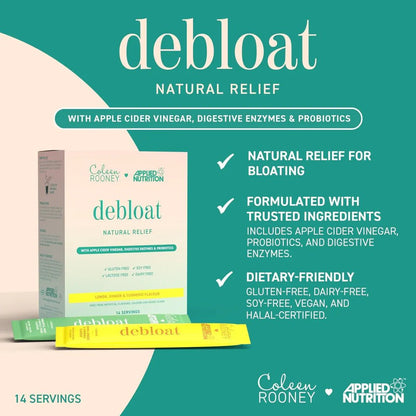 Applied Nutrition Coleen Rooney Debloat Powder | Gut Health & Digestive Support | 14 Sticks | 14 Servings - Nutristore