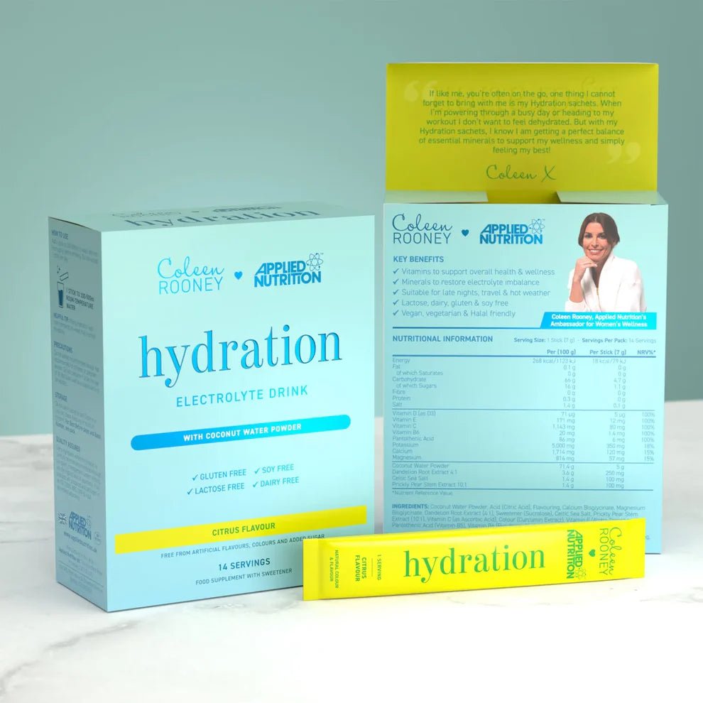 Applied Nutrition Coleen Rooney Hydration Powder | Electrolytes & Vitamins | 14 Sticks | 14 Servings - Nutristore