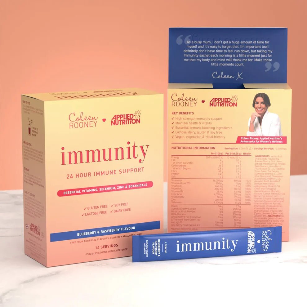 Applied Nutrition Coleen Rooney Immunity Powder | Immune Support Formula | 14 Sticks | 14 Servings - Nutristore