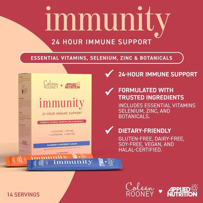 Applied Nutrition Coleen Rooney Immunity Powder | Immune Support Formula | 14 Sticks | 14 Servings - Nutristore