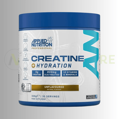 Applied Nutrition Creatine + Hydration | Electrolytes, Vitamins & 5g Creatine | 330g | 30 Servings - Nutristore