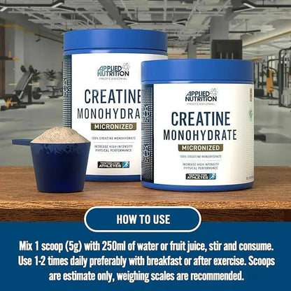 Applied Nutrition Creatine Monohydrate – 5g Creatine | Micronized Powder | Informed Sport | 1kg - Nutristore