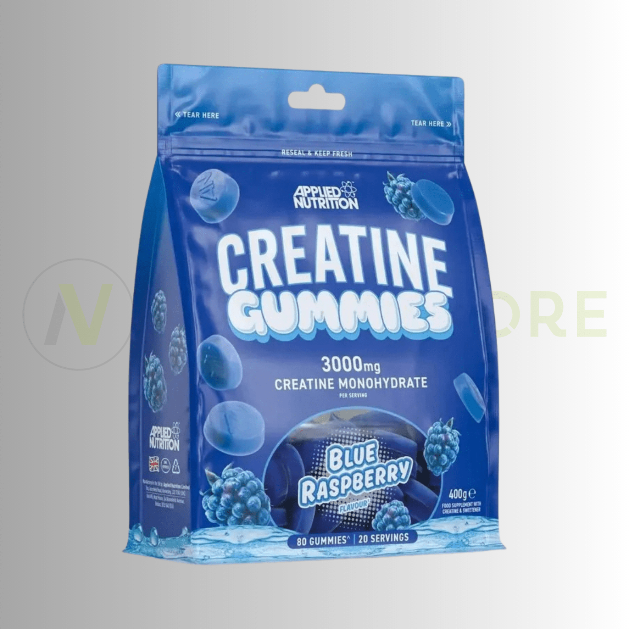 Applied Nutrition Creatine Monohydrate Gummies | 3g Creatine | 80 Gummies | 20 Servings - Nutristore