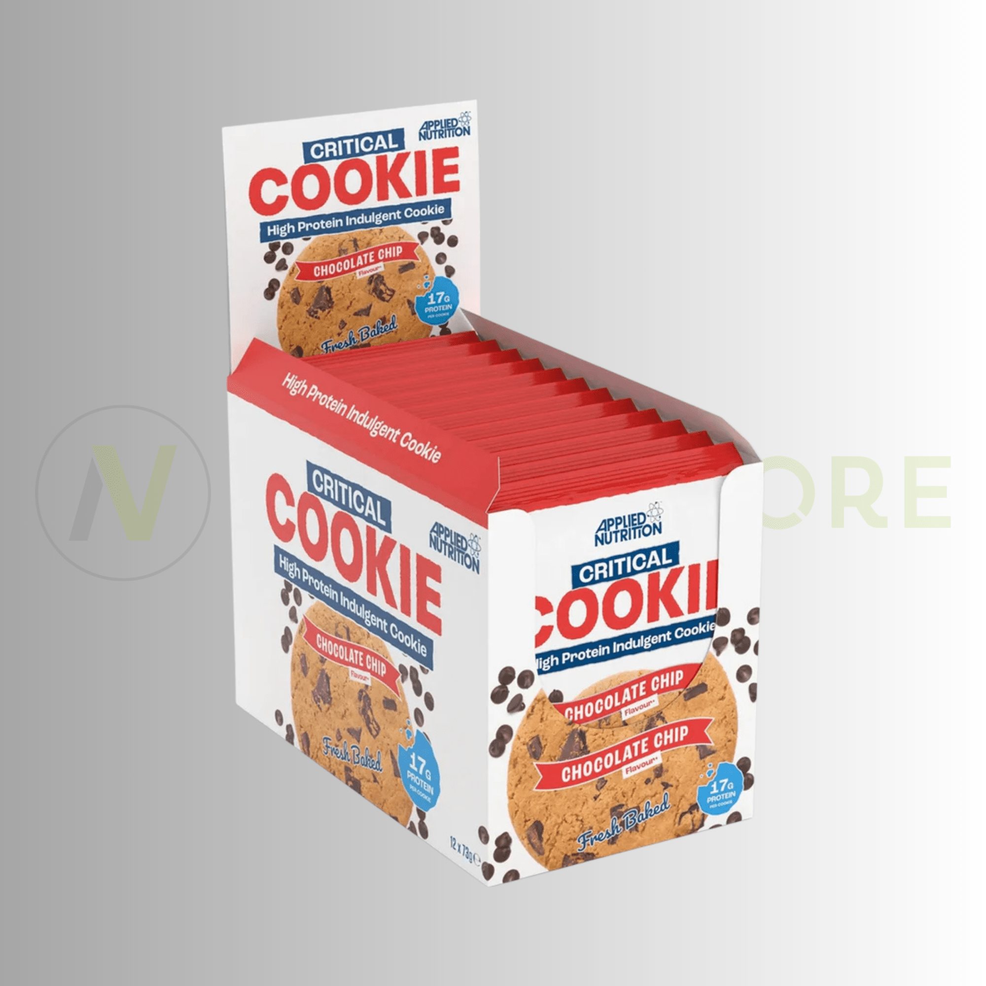 Applied Nutrition Critical Cookie – High Protein Snack | 17g Protein | 12 x 73g - Nutristore