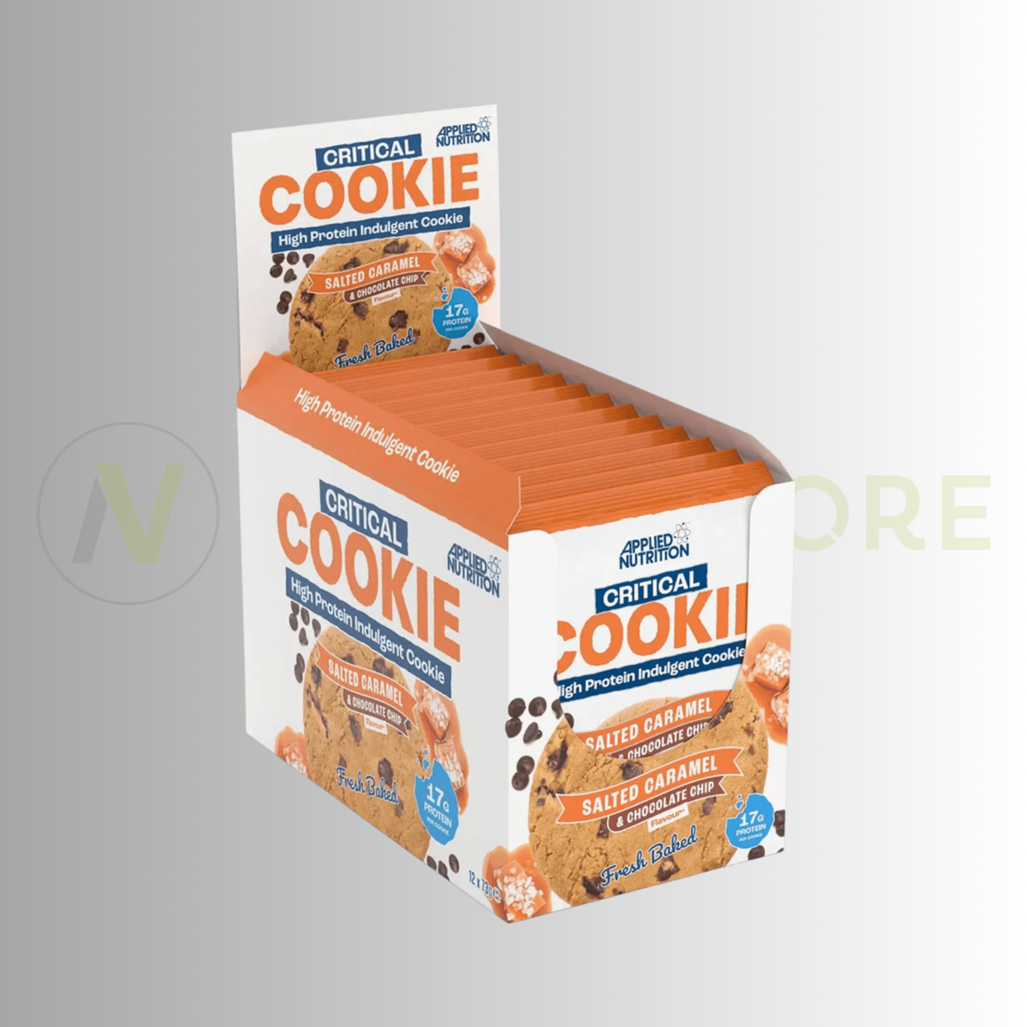 Applied Nutrition Critical Cookie – High Protein Snack | 17g Protein | 12 x 73g - Nutristore