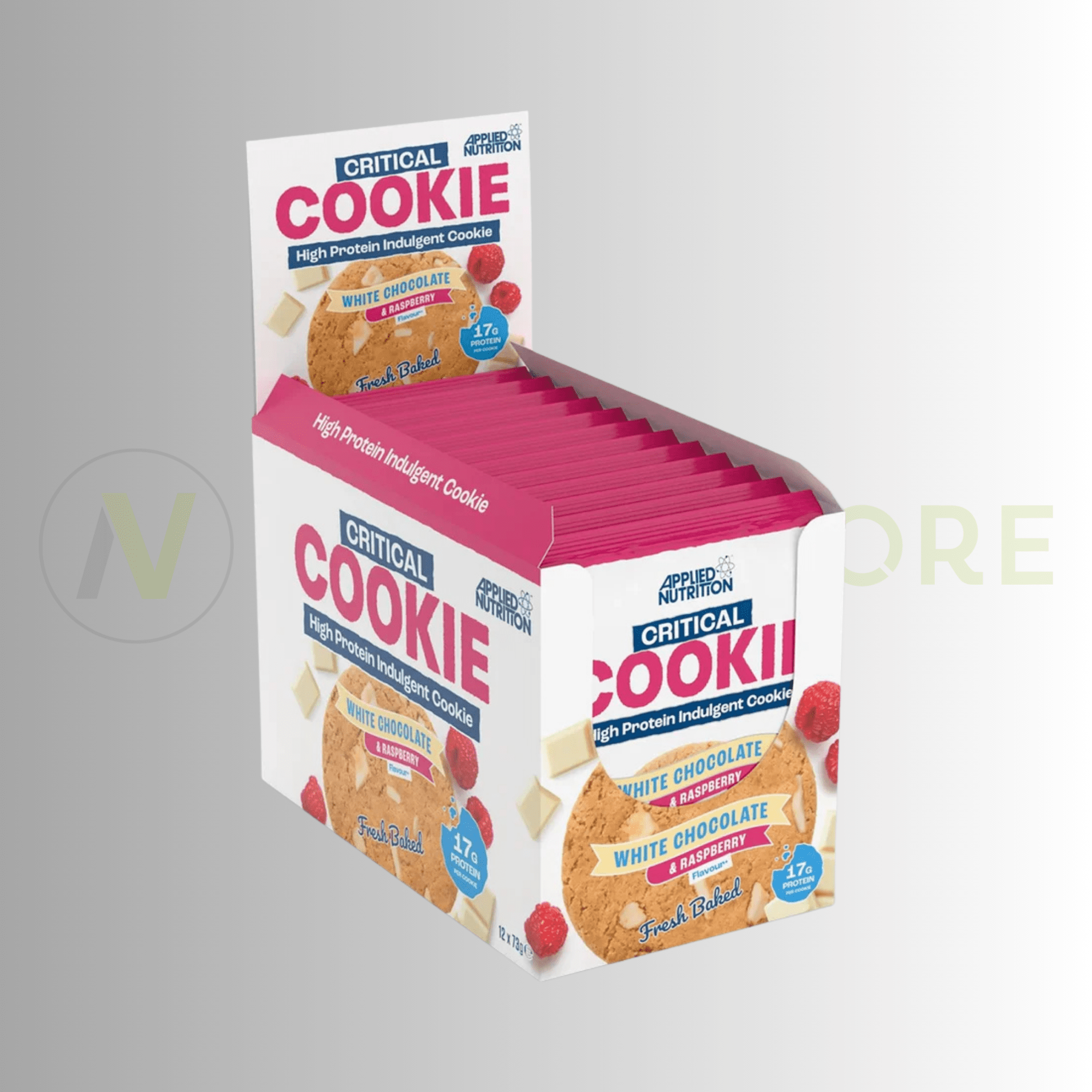 Applied Nutrition Critical Cookie – High Protein Snack | 17g Protein | 12 x 73g - Nutristore