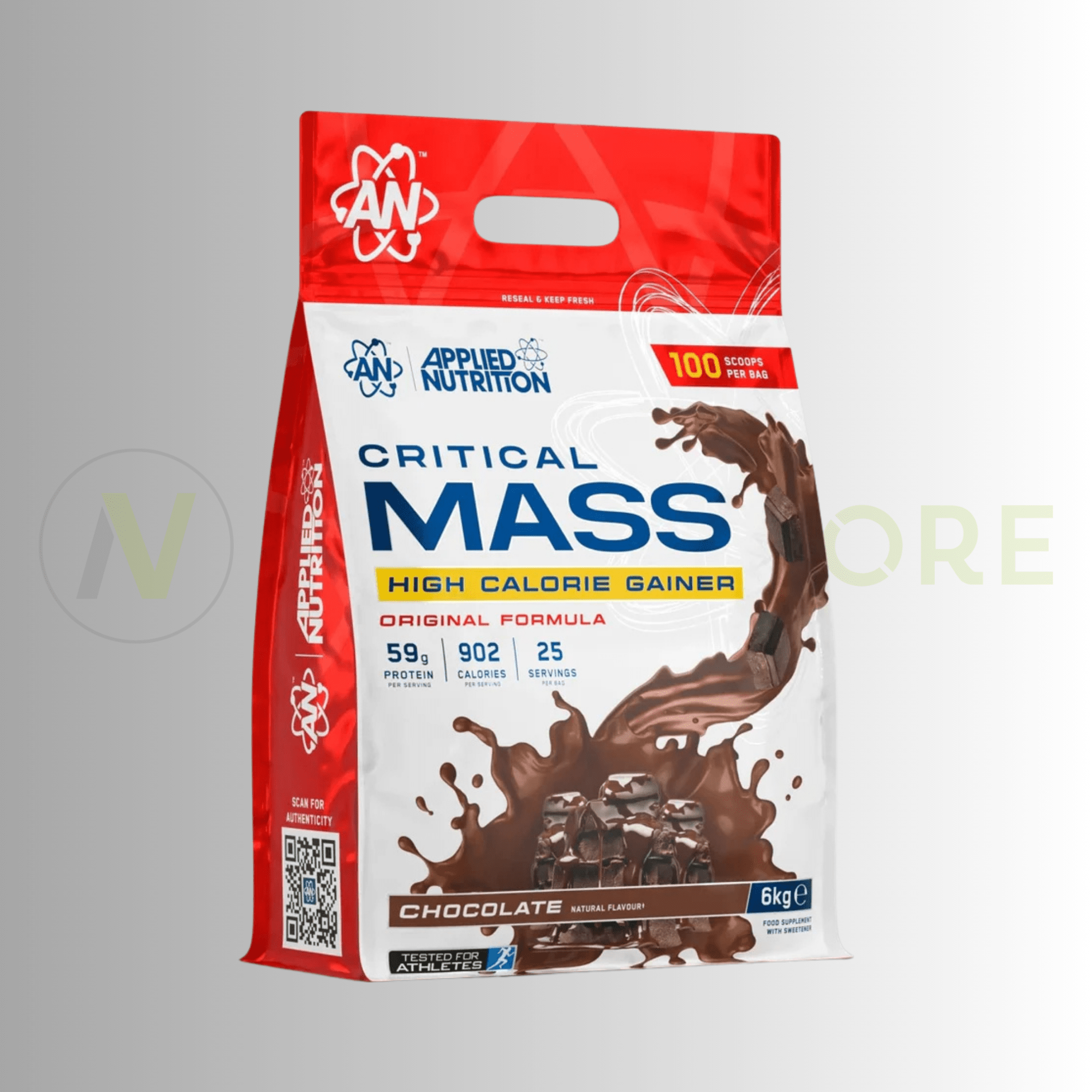 Applied Nutrition Critical Mass Original – High Calorie Weight Gainer | 917 Calories | Informed - Sport Tested | 6kg - Nutristore