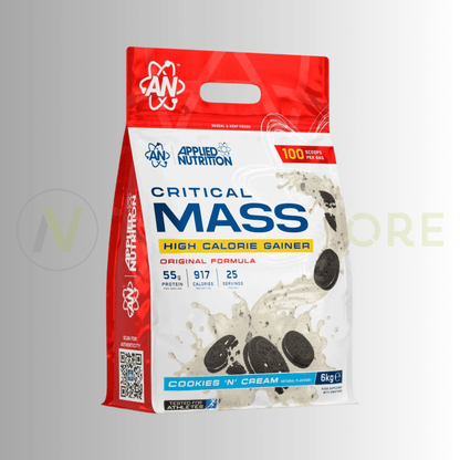 Applied Nutrition Critical Mass Original – High Calorie Weight Gainer | 917 Calories | Informed - Sport Tested | 6kg - Nutristore