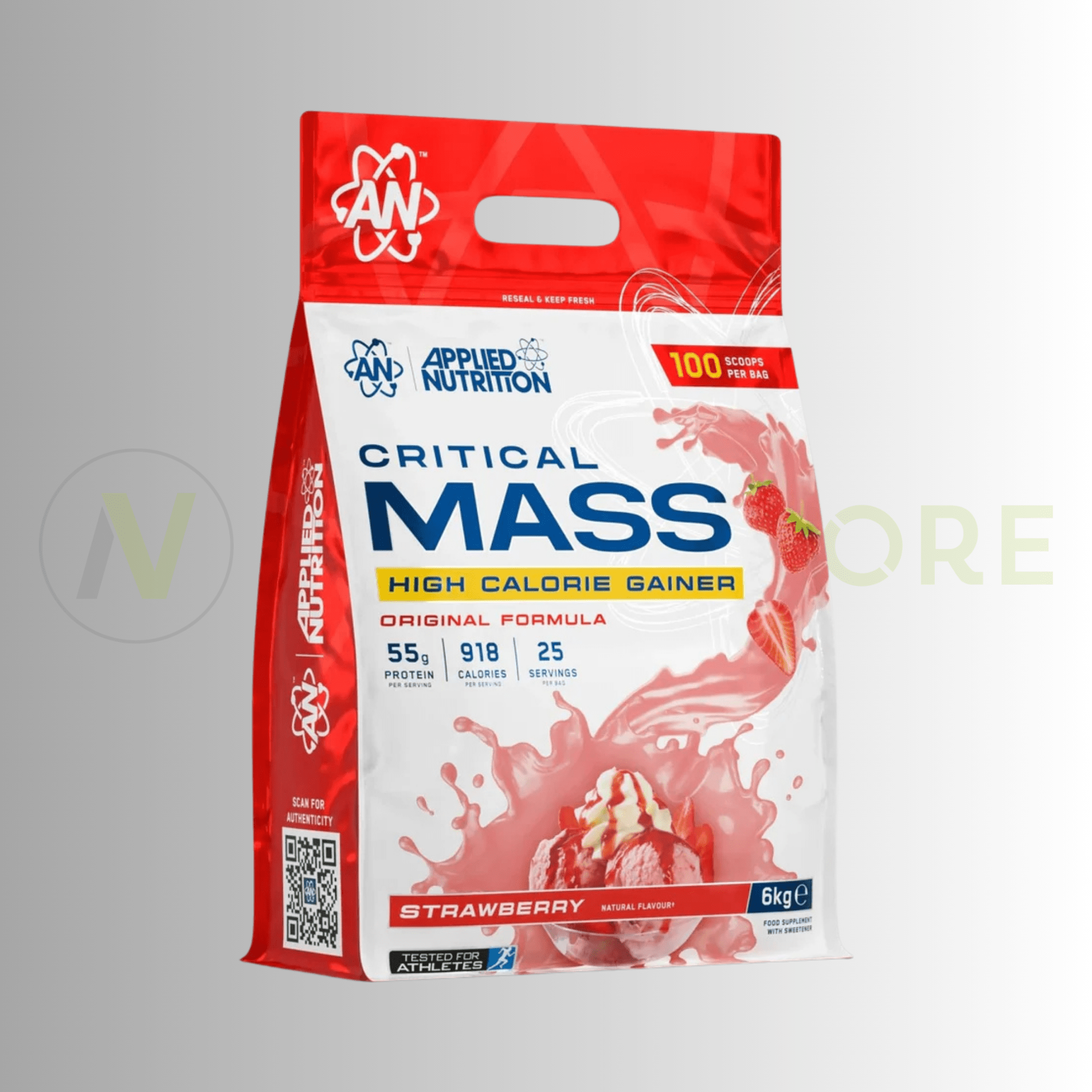 Applied Nutrition Critical Mass Original – High Calorie Weight Gainer | 917 Calories | Informed - Sport Tested | 6kg - Nutristore