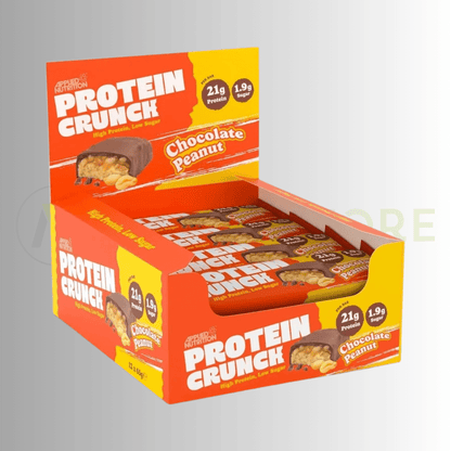 Applied Nutrition Crunch Protein Bar | 21g Protein | Low Sugar | 12 x 62g Bars - Nutristore
